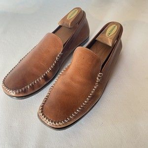 Tommy Bahama men’s leather loafer brown sz 10.5 D Cruise Resort M7002
